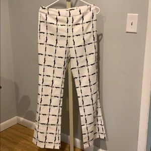 Black and white trousers